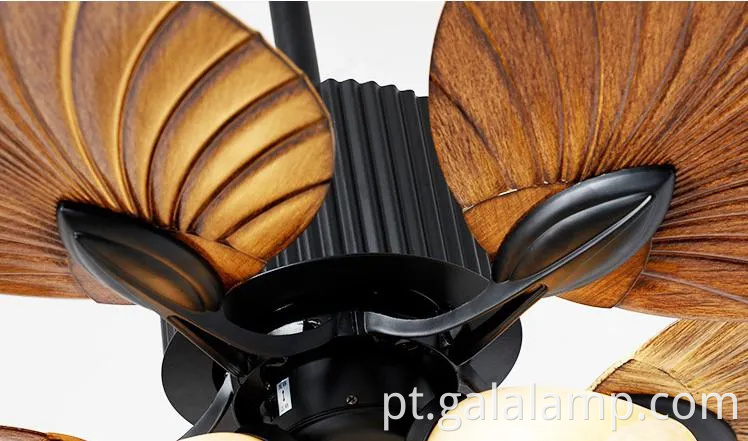 Lustre de fãs de inspiração de inspiração vintage para espaços chiques